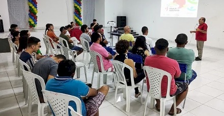 Evento de apresentação da Lei Paulo Gustavo , em Aparecida 