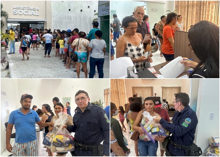 Entrega de alimentos às pessoas em vulnerabilidade social