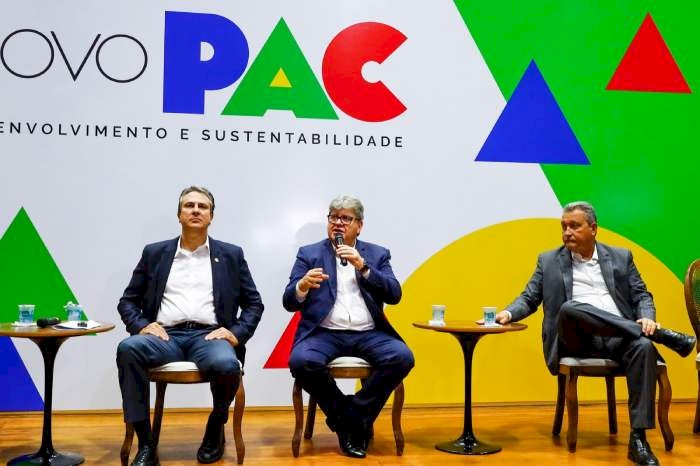 João Azevêdo e ministros lançam obras do novo PAC na Paraíba