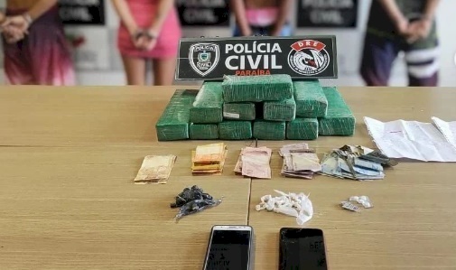 Drogas apreendidas pela polícia civil em João Pessoa 