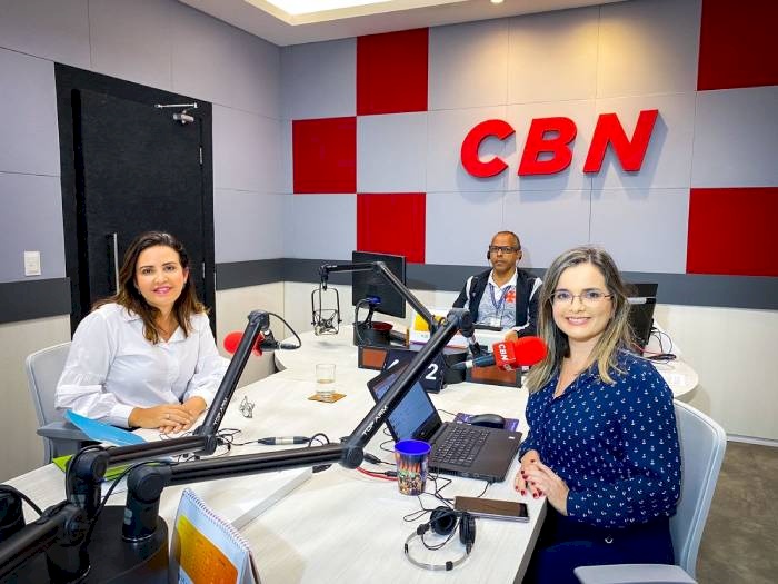 Pollyanna Dutra em entrevista na CBN