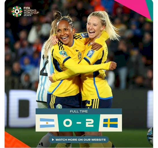 Suécia derrota Argentina