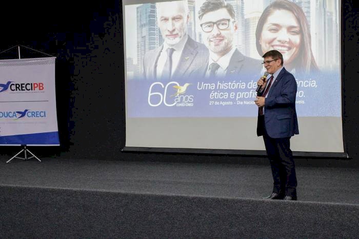 Palestra do presidente do Conselho Federal de Corretores de Imóveis, João Teodoro