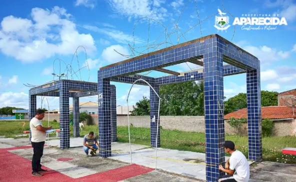 revitalização da Praça Chico de Mano, no município de Aparecida