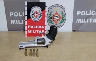 Arma de fogo apreendida pela  polícia em João Pessoa 