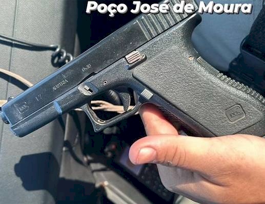 Arma de fogo apreendida pela Polícia Militar