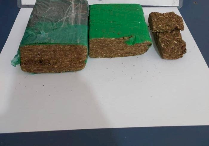 610 gramas de substância entorpecente semelhante à maconha