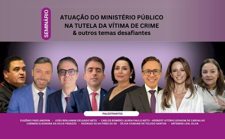 Inscrições para seminário sobre tutela da vítima de crime