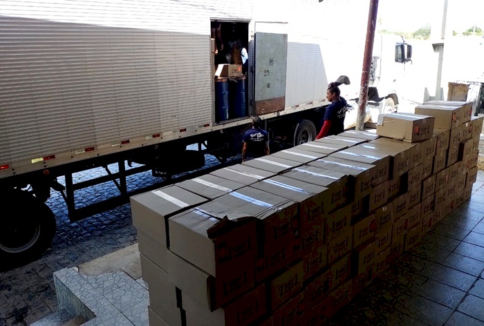 Carga apreendida pela SEFAZ-PB em Cajazeiras 