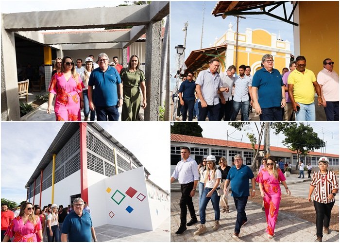 Obras inspecionadas pelo gestor estadual em Sousa