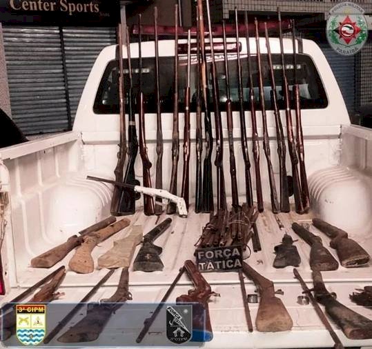Apreensão de armas de fogo em Barra de Santana