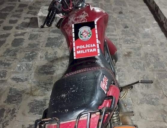 Motocicleta com registro de roubo/furto
