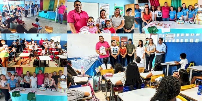 Comemoração aos 34 anos da Escola Antônio Meira de Sá em Aparecida 