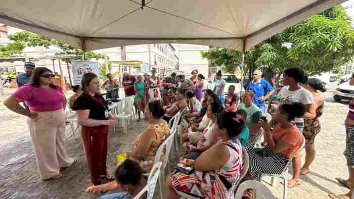 Ação de cidadania com os moradores do Residencial Vista Alegre XI