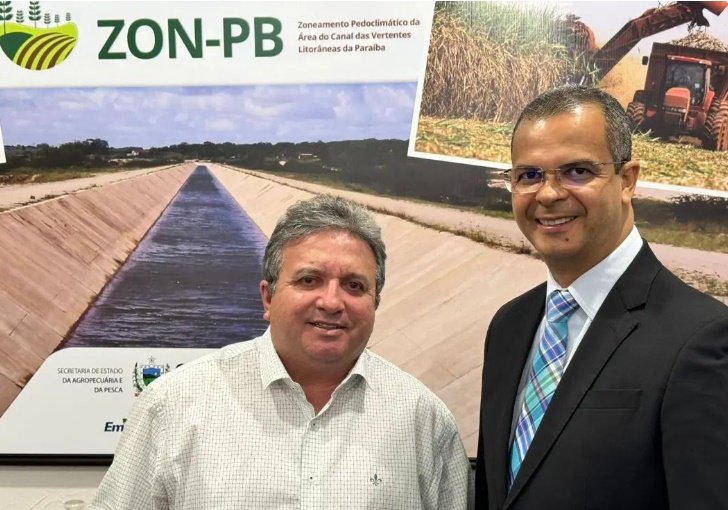 Deputado Estadual Jutay Meneses e o secretário de Estado do Desenvolvimento da Agropecuária e da Pesca, Joaquim Hugo.