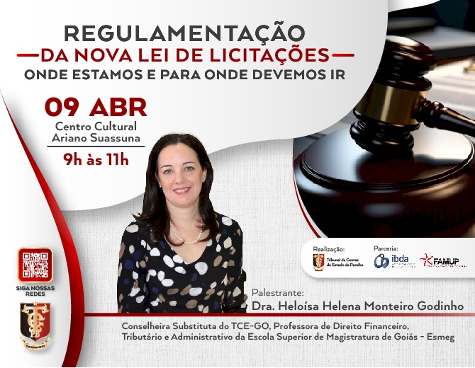 Palestra sobre Regulamentação da Nova Lei de Licitações