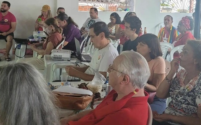 Anisio Maia, e Frei Anastácio em evento
