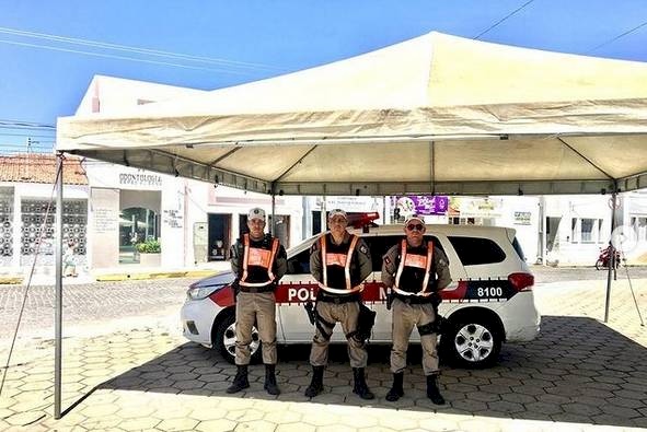 Policiamento na malha comercial da cidade de Pombal
