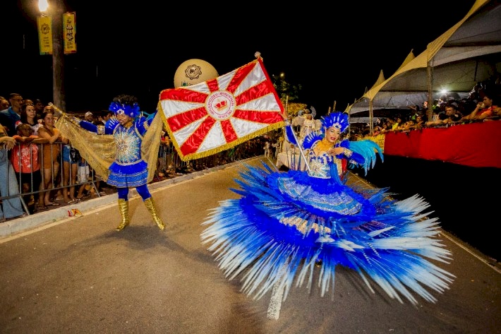 Desfile das Escolas de Samba no Carnaval em João Pessoa