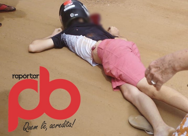 Imagem do homicídio ocorrido neste domingo, em Sousa 