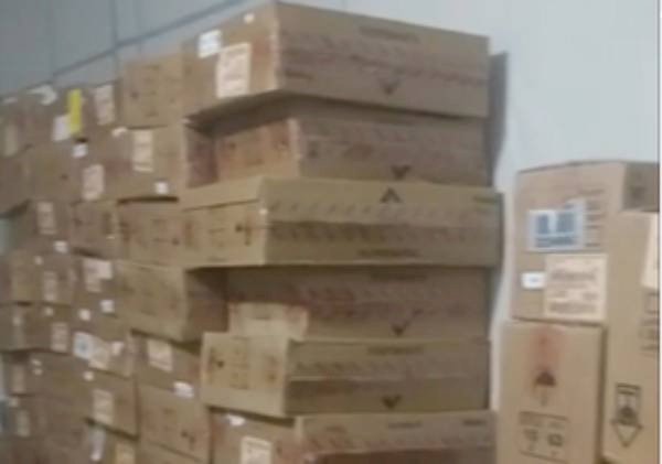 Carga de calçados recuperada pela DRF em Campina Grande