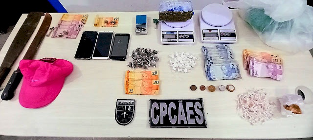 Prisão de suspeitos e apreensão de drogas em Cajazeiras