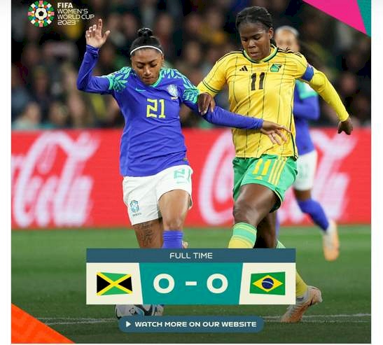 Brasil fica no 0 a 0 contra Jamaica e dá adeus à Copa