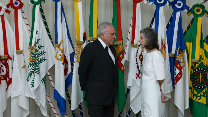 Temer e Carmén Lúcia