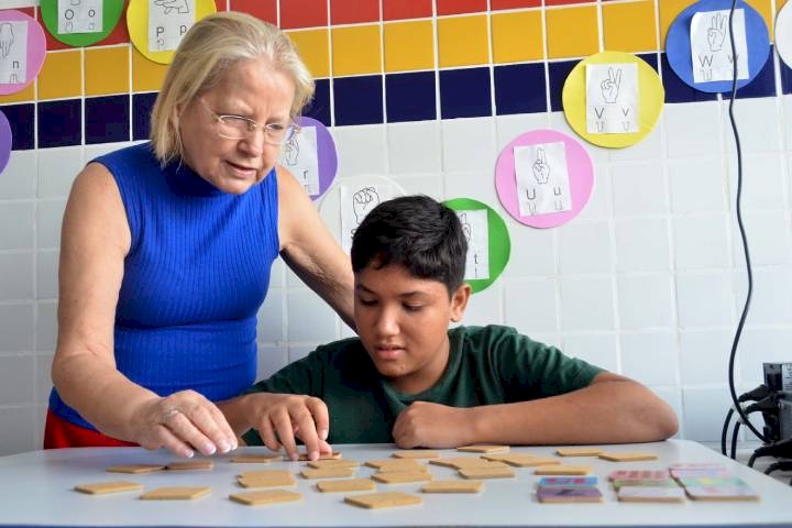 Na Escola Municipal de Ensino Fundamental Aruanda localizada no bairro dos Bancários