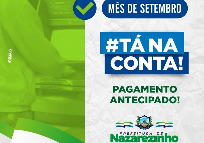 Slários dos Servidores Municipal de Nazarezinho rigorosamente em dia