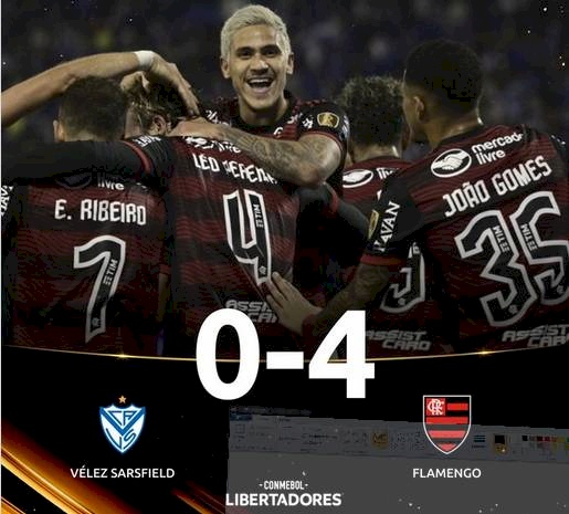 Libertadores: Pedro brilha e comanda goleada do Flamengo sobre Vélez