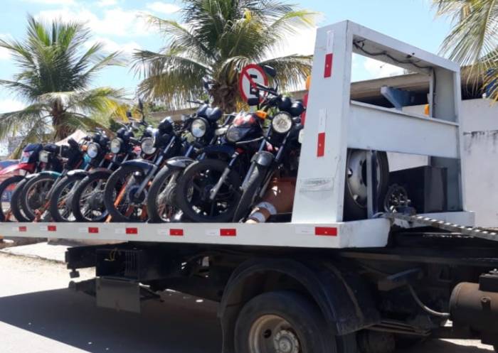 Motos apreendidas