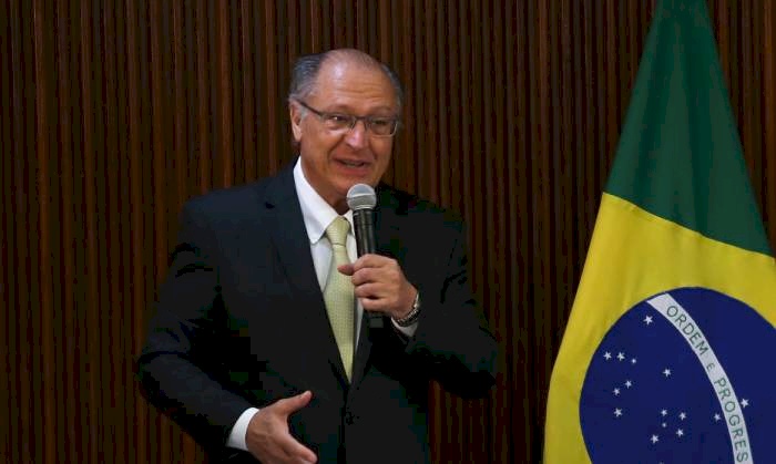 Vice-presidente da República, Geraldo Alckmin, na primeira reunião ministerial