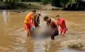 Corpo encontrado pelos Bombeiros no rio Mumbaba