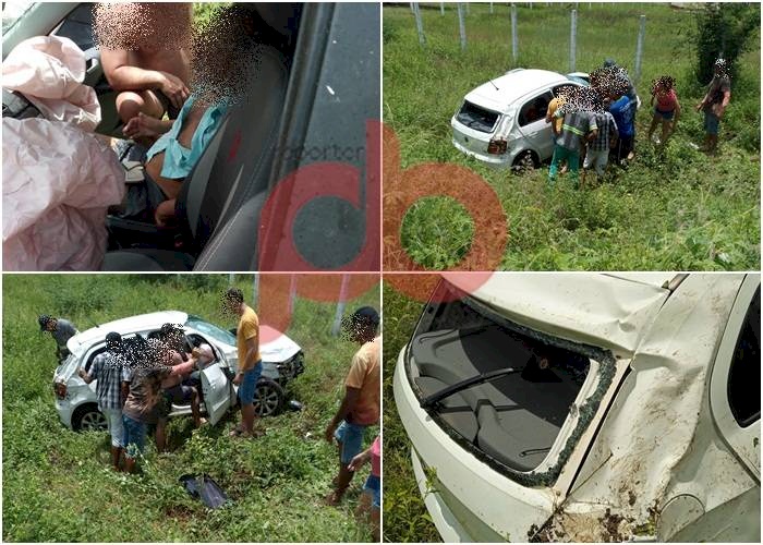 Acidente automobilístico na PB-359, entre Aparecida e São Francisco