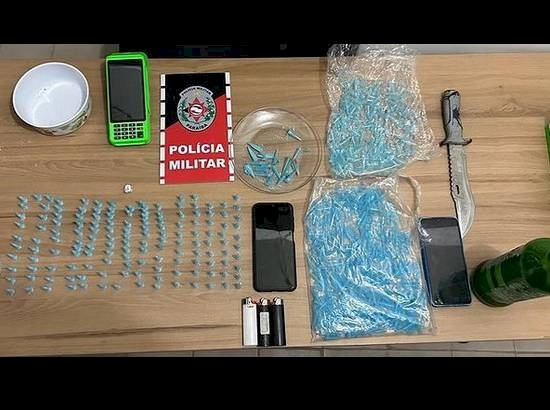 Apreensão de drogas pela Polícia Militar, em Sousa