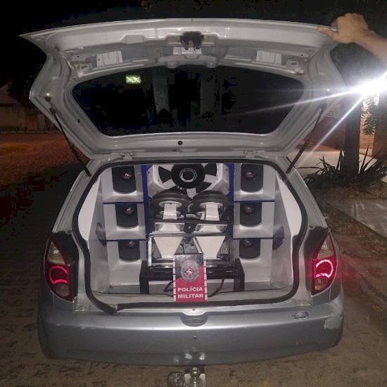 Polícia Militar apreende som automotivo, por perturbação do sossego em Brejo do Cruz