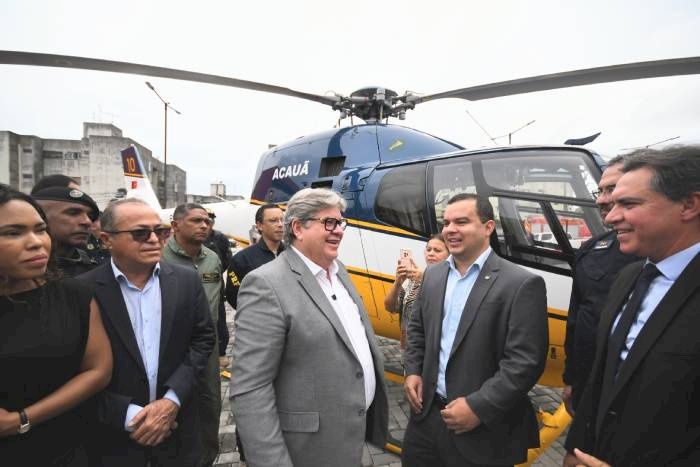 Helicóptero do Ministério da Justiça entregue à PB