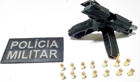 Apresentando fortes sintomas de embriaguez alcoólica, homem é detido com pistola 