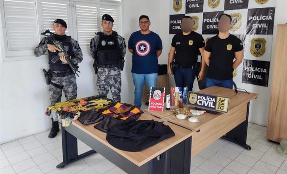 Ação da Polícia Militar contra furto, na cidade de Pombal