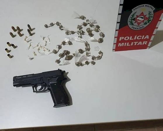 Material ilícito apreendido pela Polícia Militar