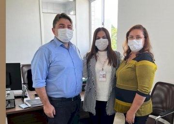 Juiz Perilo Rodrigues de Lucena em visita ao Hemocentro