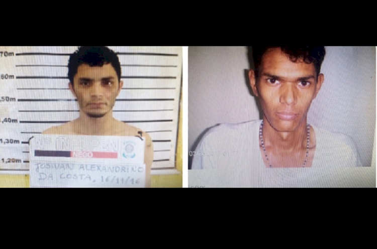 Josivan Alexandrino da Costa, de 36 anos e Leandro Pereira da Silva, 23 anos