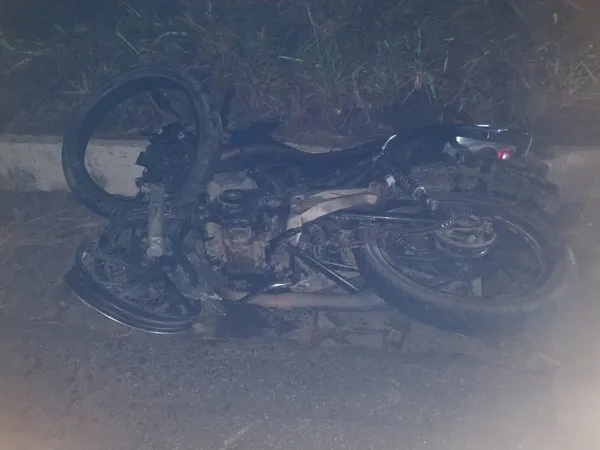 Imagem das motocicletas envolvidas no grave acidente no Agreste paraibano