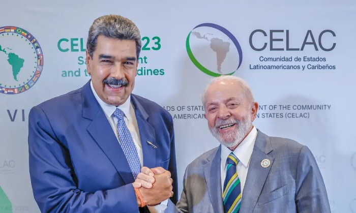 Presidente Lula com o presidente da Venezuela, Nicolás Maduro