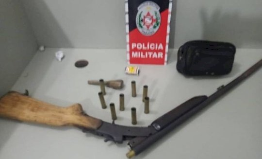 Arma de fogo é apreendida após ocorrência de perturbação de sossego; veja 