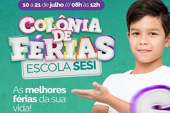 SESI inicia inscrições para Colônia de Férias