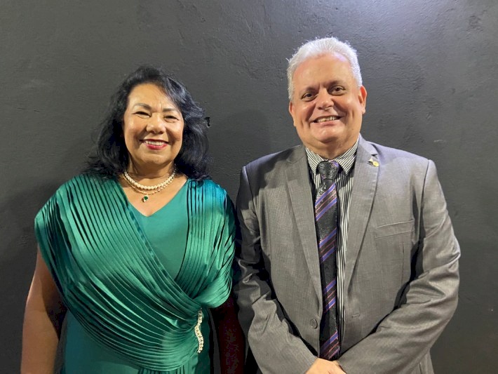 Dra. Madalena Abrantes com o Deputado Estadual, Bosco Carneiro