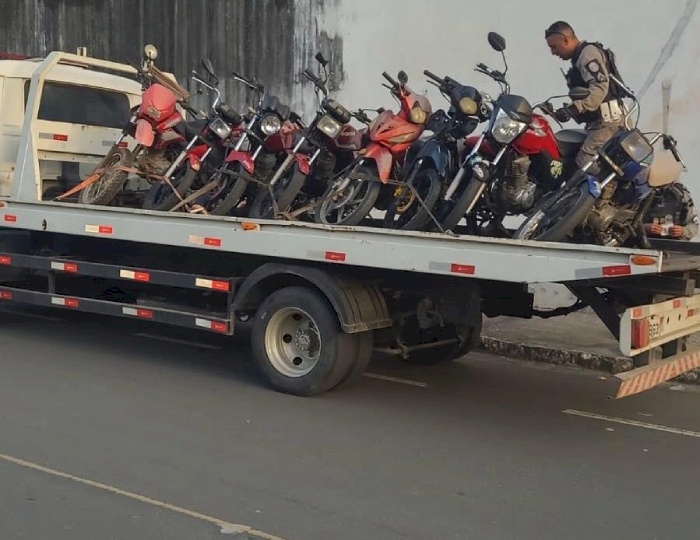 Veículos recuperados pela Polícia Militar