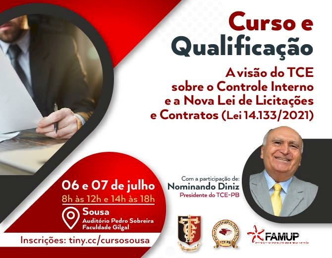 Curso de capacitação do Tribunal de Contas da Paraíba